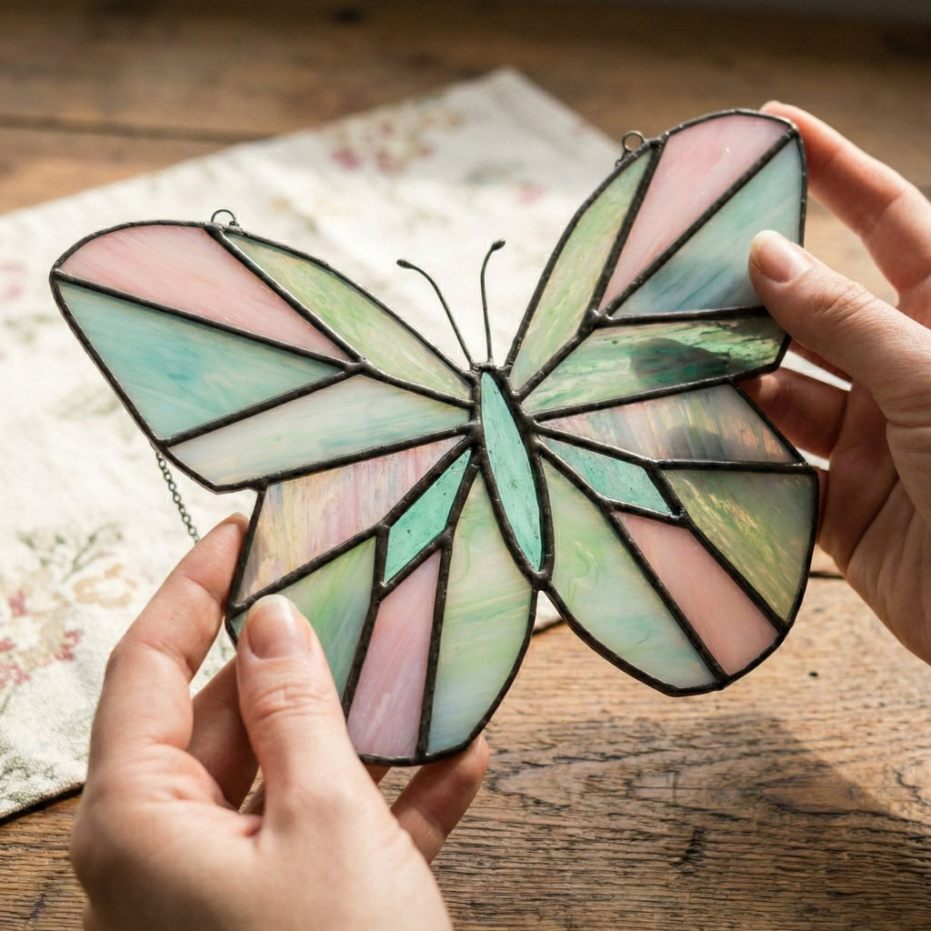 Beginner Butterfly Stained Glass Pattern | Crafting Patterns & Molds | Wiccan Center