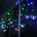 Butterfly Curtain String Lights USB Powered with 8 Modes 96 LED Remote Control | String & Fairy Lights | Wiccan Center