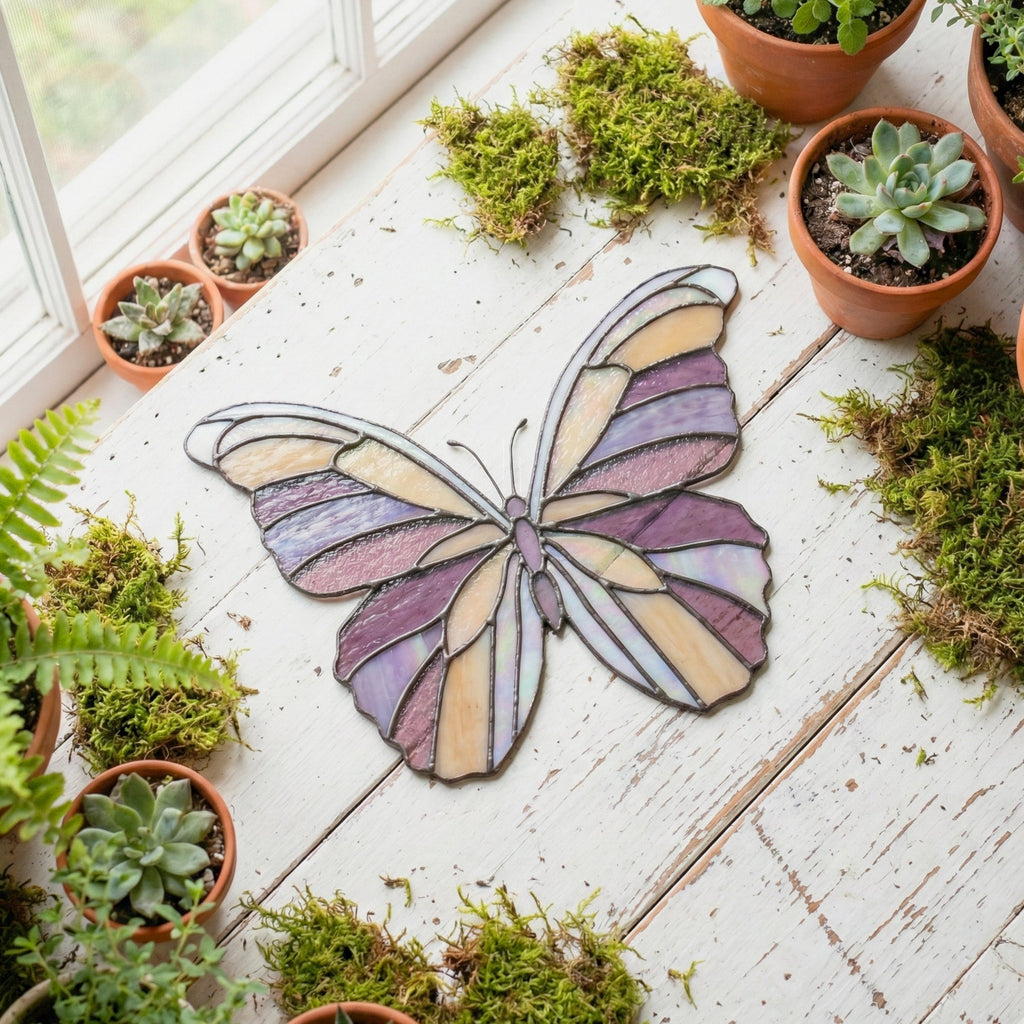 Butterfly Stained Glass Pattern | Crafting Patterns & Molds | Wiccan Center