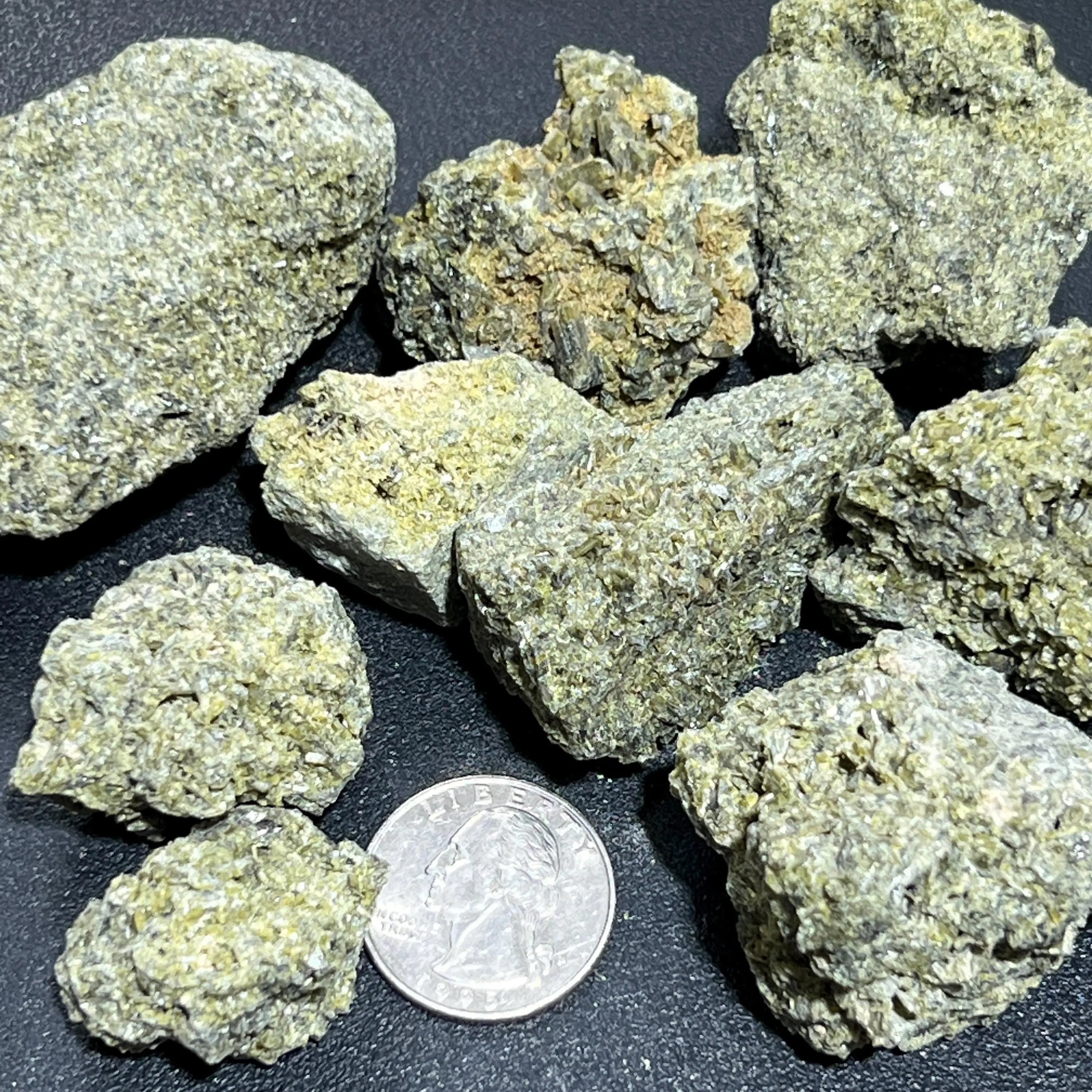 Green Epidote Crystal Rough Raw Stones (By The Piece or Pound) Wholesale | Home & Living > Home Decor > Home Accents > Rocks & Geodes | Wiccan Center