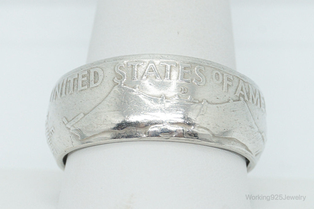Vintage 1958 Half Dollar Silver Ring - Size 12.25 | Jewelry > Rings | Wiccan Center