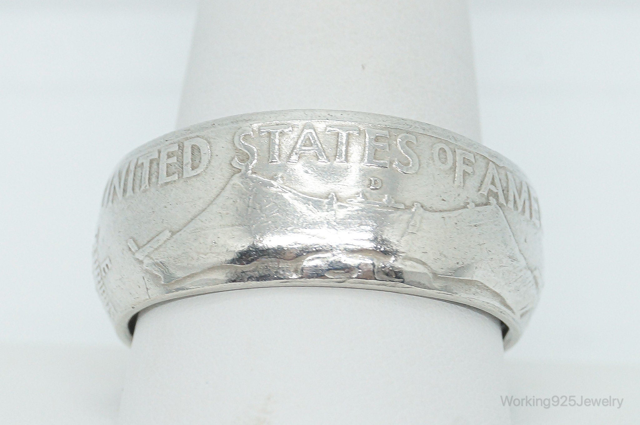 Vintage 1958 Half Dollar Silver Ring - Size 12.25 | Jewelry > Rings | Wiccan Center