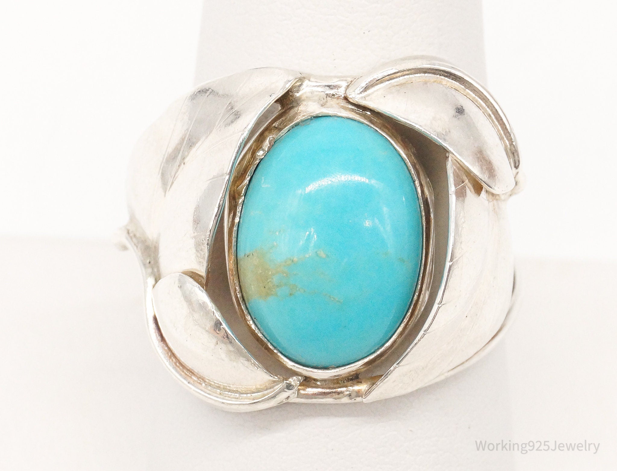 Vintage Turquoise Silver Ring - Size 9.25 | Jewelry > Rings | Wiccan Center