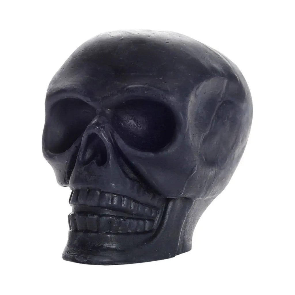Sculpted Skull Candle – 100% Beeswax – Black - Handcrafted | Candles | Wiccan Center