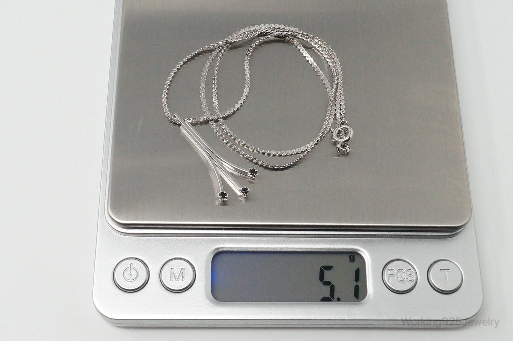 Vintage Designer Avon Sapphire Sterling Silver Necklace | Jewelry > Necklaces > Pendants | Wiccan Center