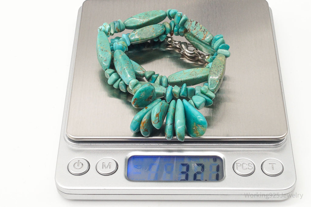 Vintage Native American Turquoise Bead Necklace 18" | Jewelry > Necklaces | Wiccan Center