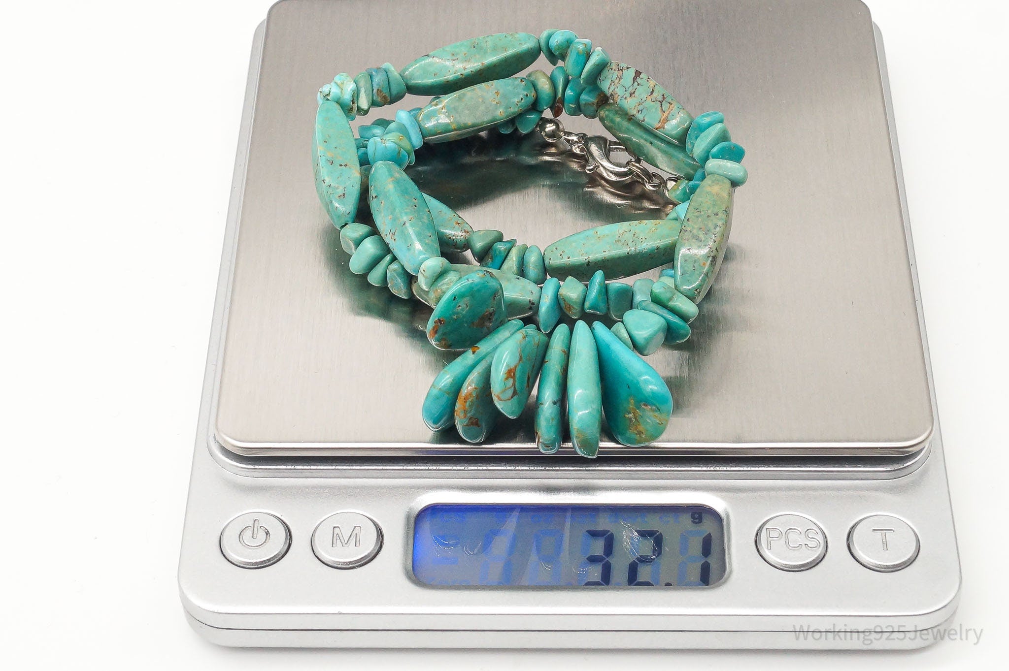 Vintage Native American Turquoise Bead Necklace 18" | Jewelry > Necklaces | Wiccan Center