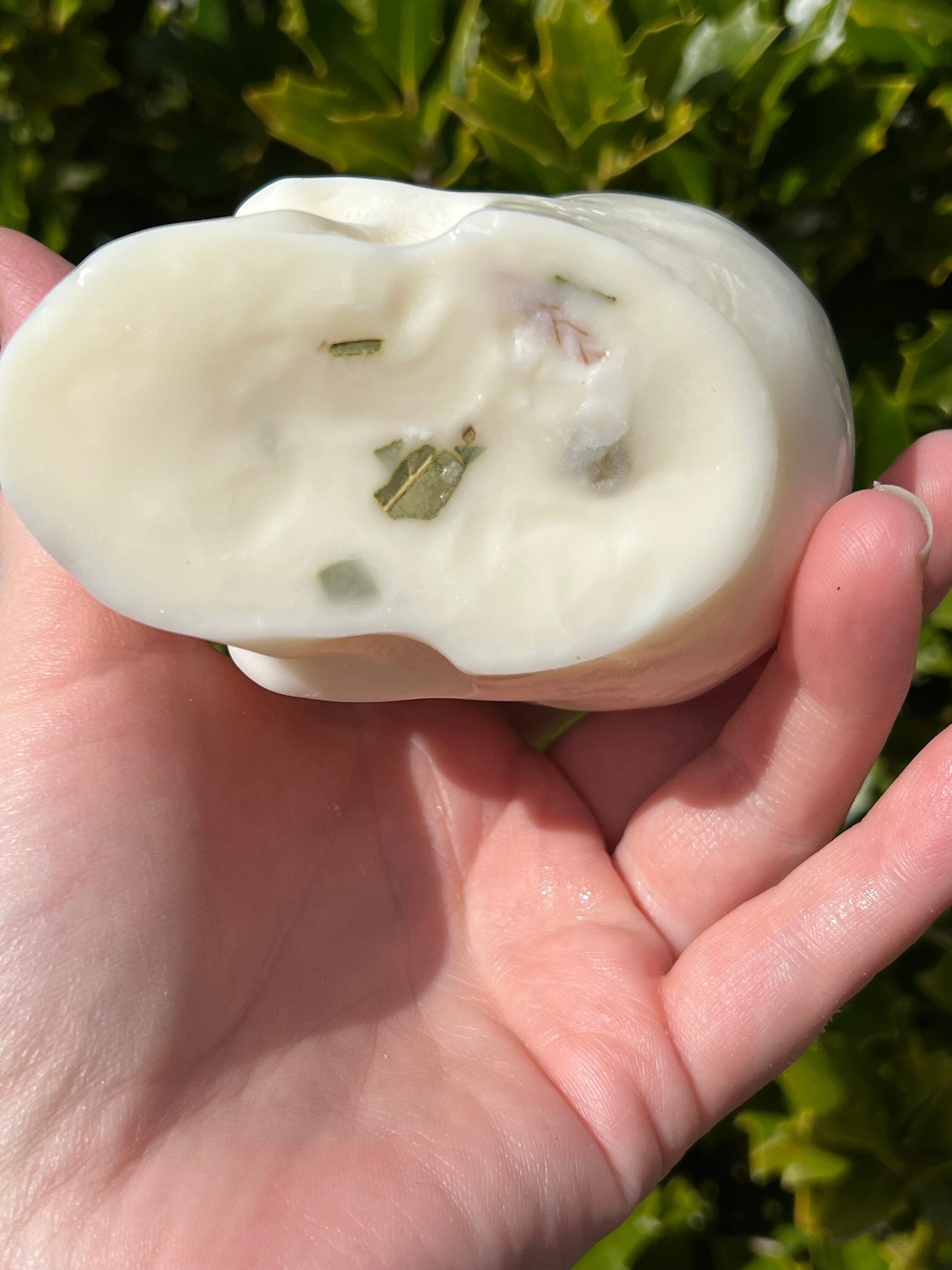Witches Shield of Protection Herbal Intention Large Skull Crystal Candle | Ritual Altar Tool Stone Spell Scented Soy Gift Dragons Blood | | Wiccan Center