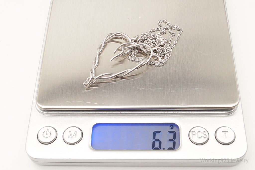 DesignerDean Harris Twisted Heart Sterling Silver Necklace | Jewelry > Necklaces > Pendants | Wiccan Center