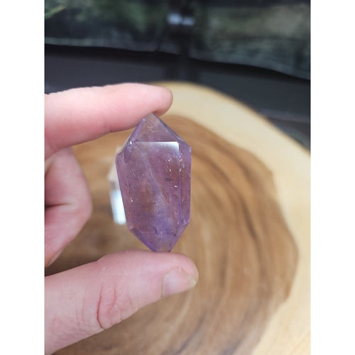 1each Natural Purple Amethyst Quartz Crystal Double Point Wand | Crystal Points & Towers | Wiccan Center