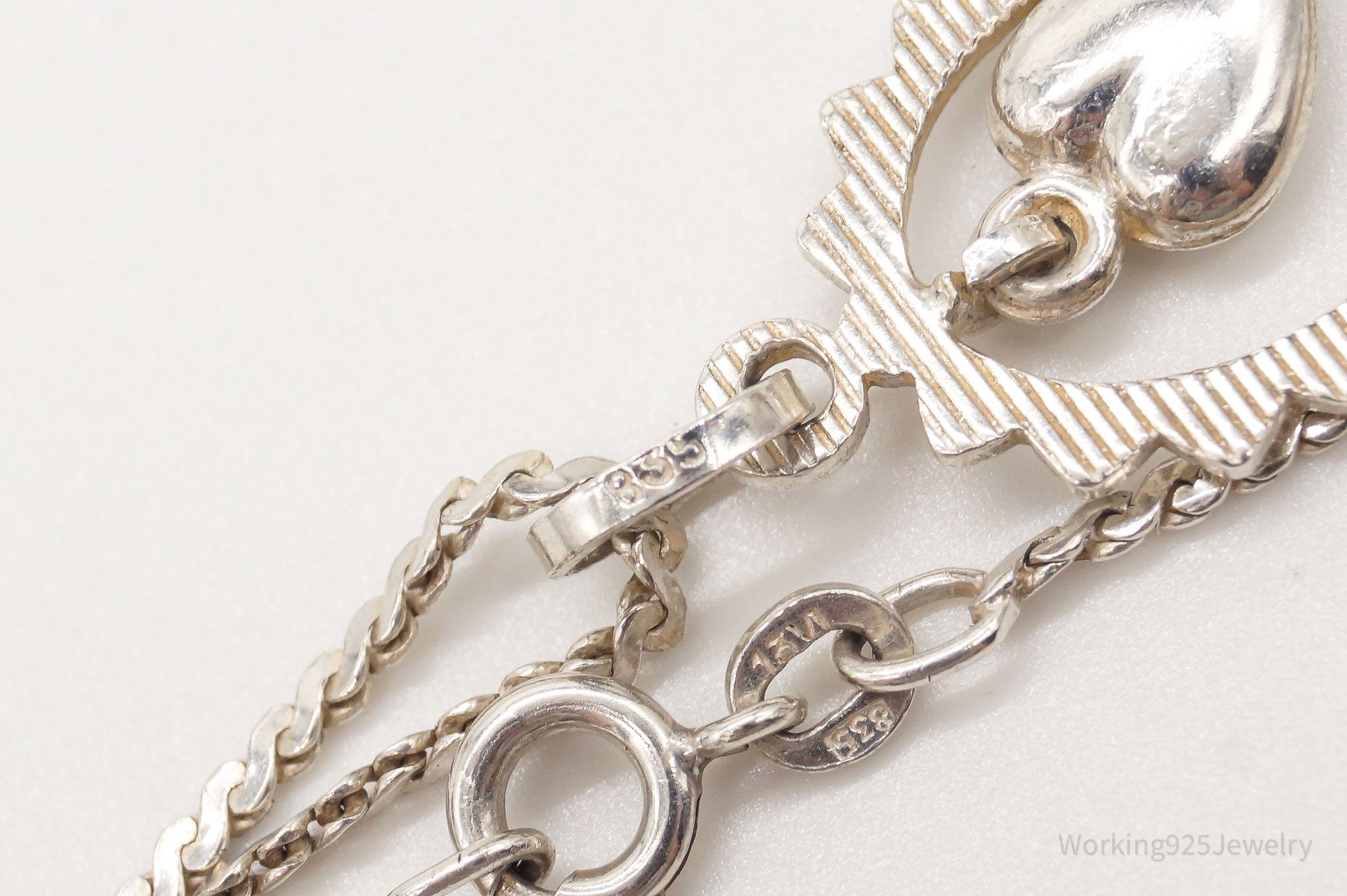 Vintage Modernist Heart 835S Silver Necklace | Jewelry > Necklaces > Pendants | Wiccan Center