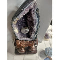 Large Natural Amethyst Geode Quartz Cluster — 31.12 lbs, Statement Specimen | CrystalCloud Company | Geodes & Clusters | Wiccan Center