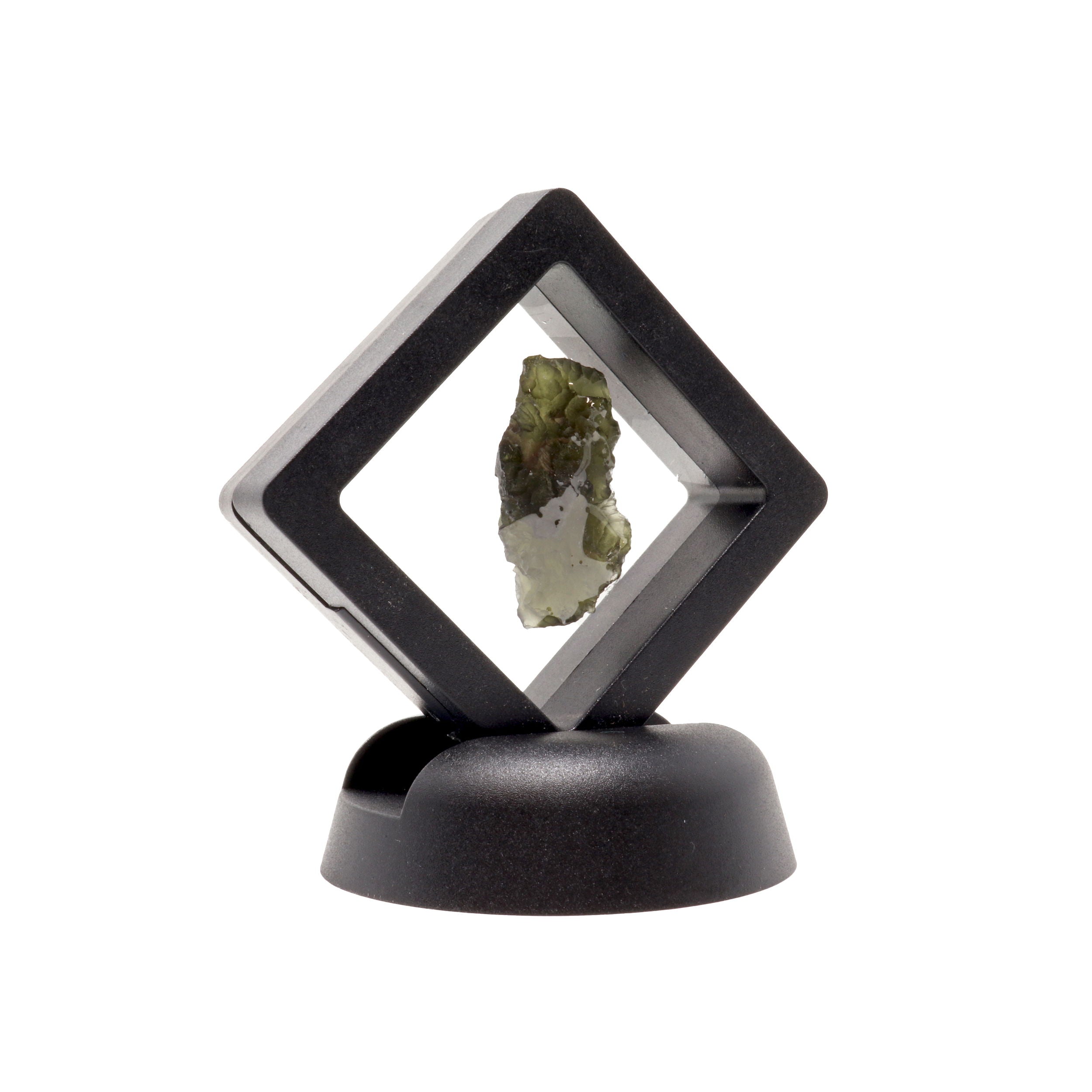 Moldavite Tektite Raw Nugget with Gel Case | Crystals & Minerals > Specimens | Wiccan Center