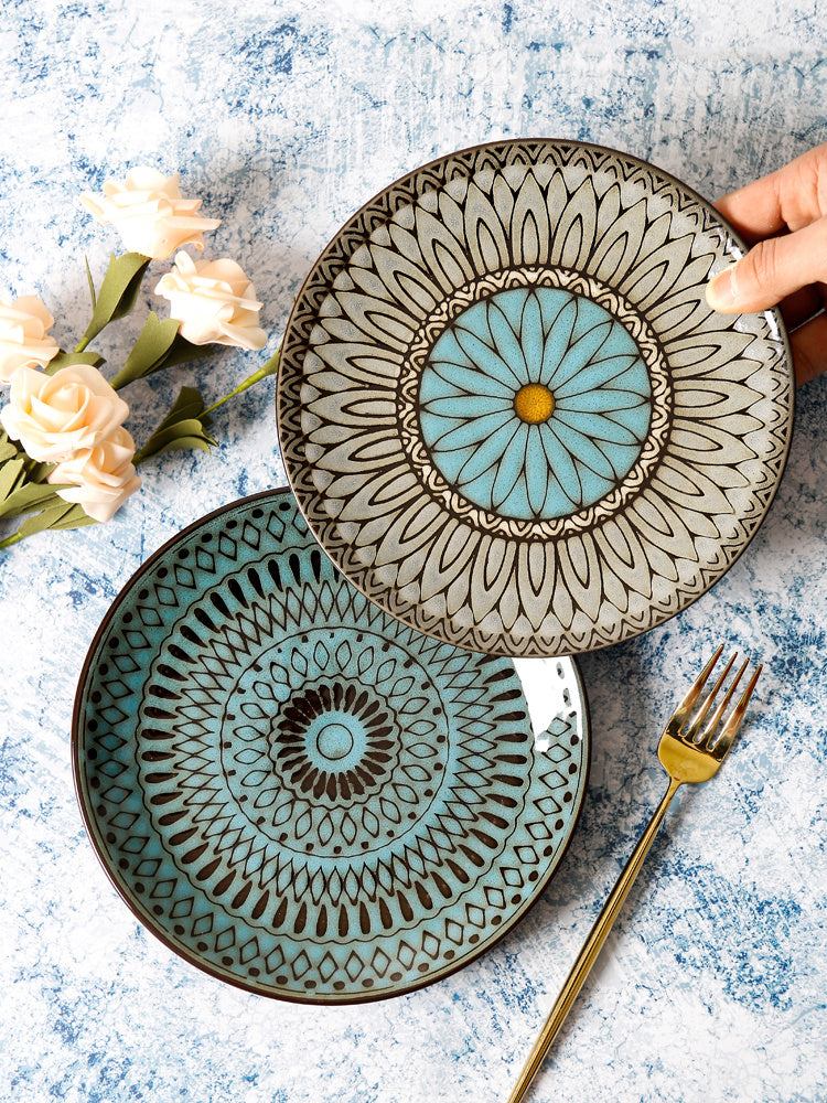 Vintage Japanese Style Ceramic Plates