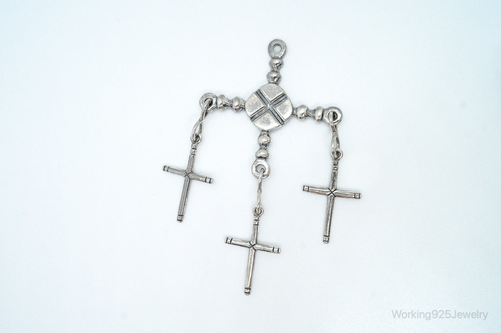 RARE Large Vintage Miguel Garcia Sterling Silver Pendant | Jewelry > Necklaces > Pendants | Wiccan Center