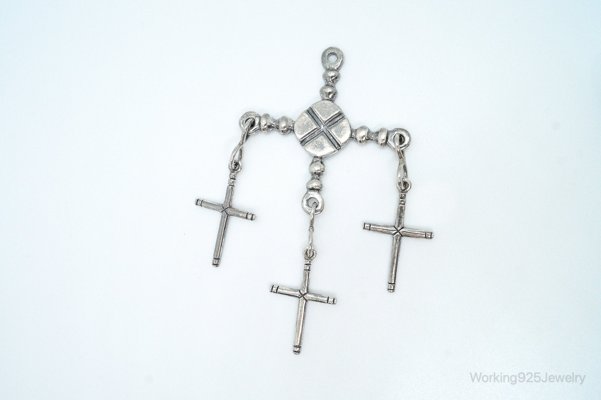 RARE Large Vintage Miguel Garcia Sterling Silver Pendant | Jewelry > Necklaces > Pendants | Wiccan Center