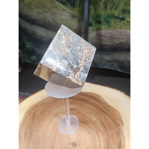1.87LB 1Pcs Natural Ocean Jasper Onyx Quartz Crystal Geode Square Heptahedron | Geodes & Clusters | Wiccan Center