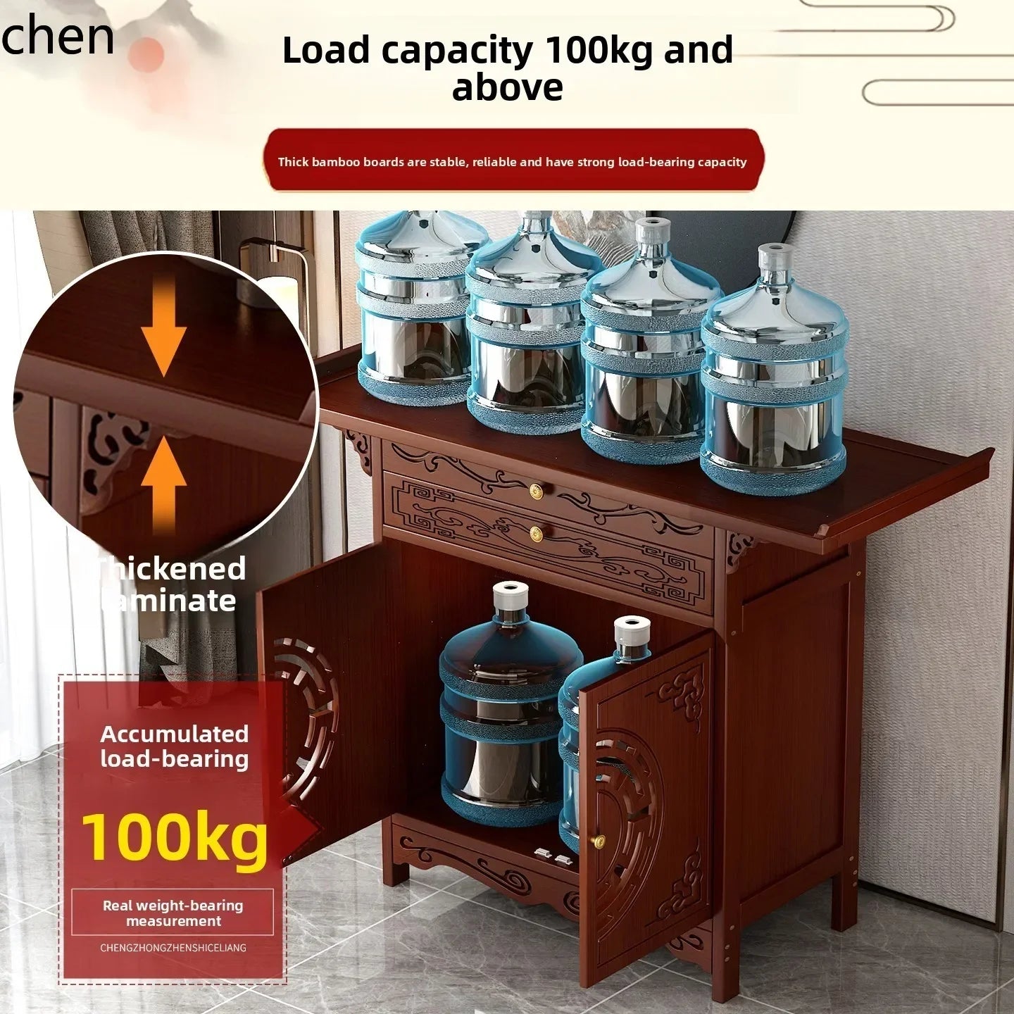 Standing Cabinet Altar – Buddha Table & Home Incense Offering Stand