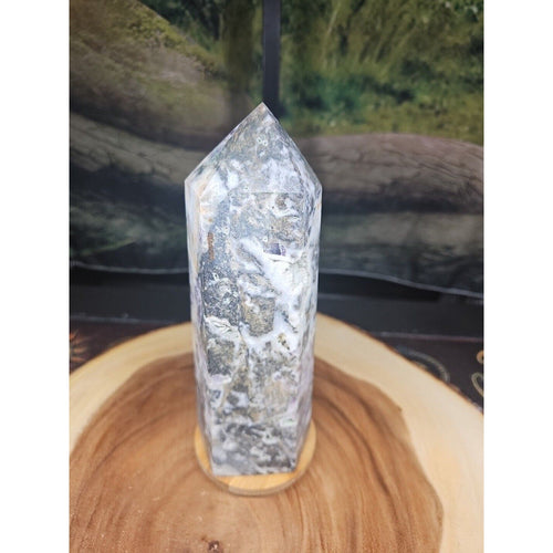 3.41LB 1Pcs Natural Rainbow Fluorite Quartz Crystal Point Tower Polished Healing | Crystal Points & Towers | Wiccan Center