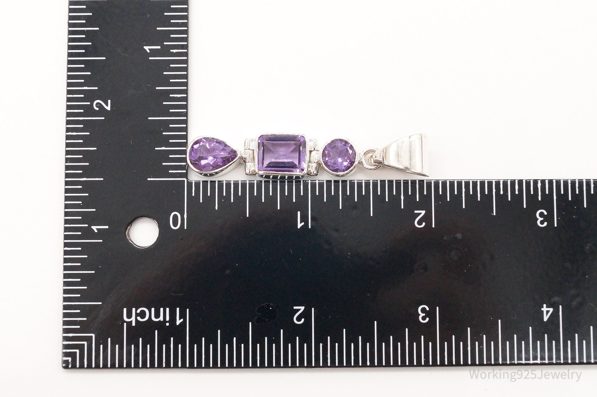 Vintage Designer Aryo Amethyst Sterling Silver Pendant | Jewelry > Necklaces > Pendants | Wiccan Center