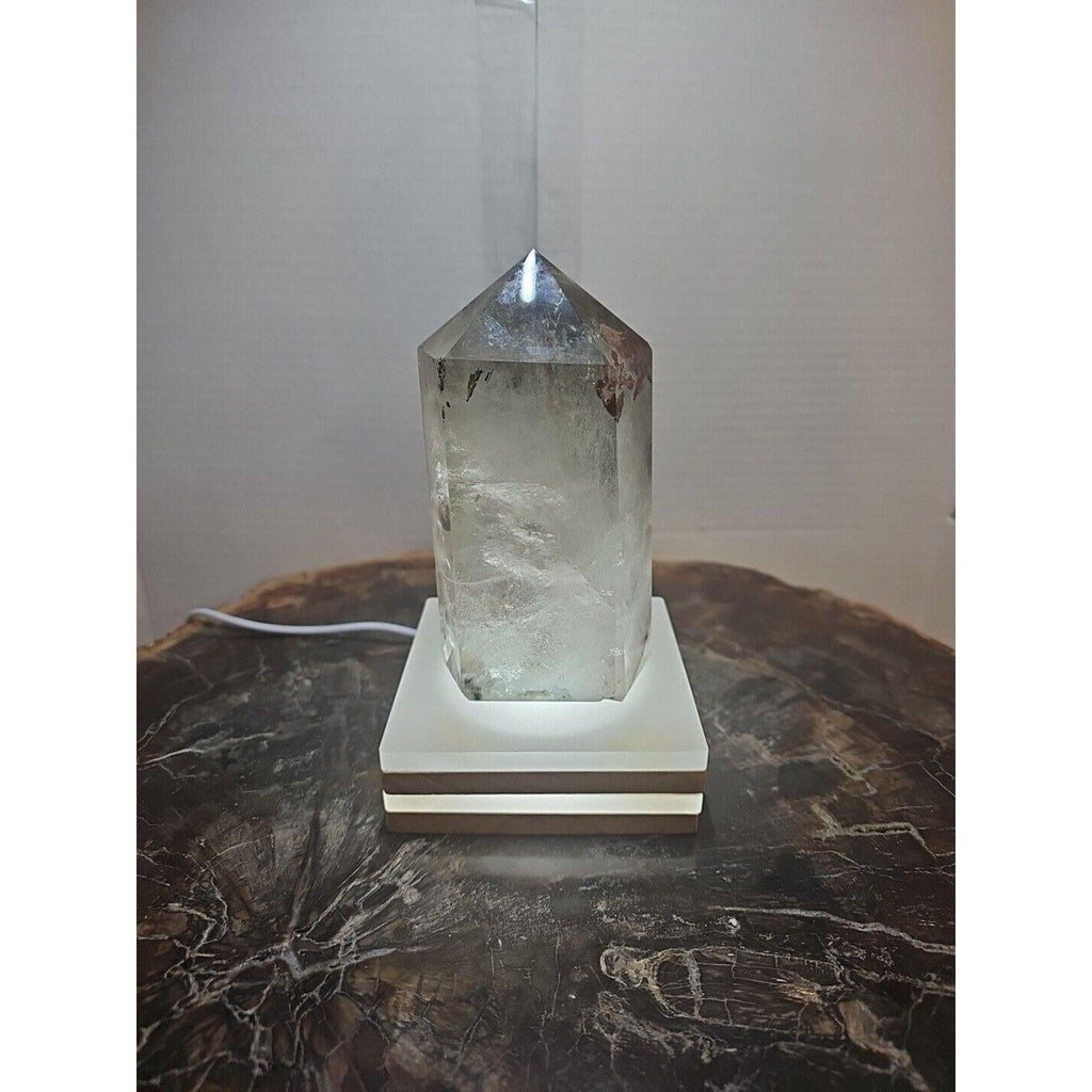 Madagascar Green Ghost Phantom Quartz Obelisk - 1.73LB Vitreous Healing Point | CrystalCloud Company | Crystal Points & Towers | Wiccan Center