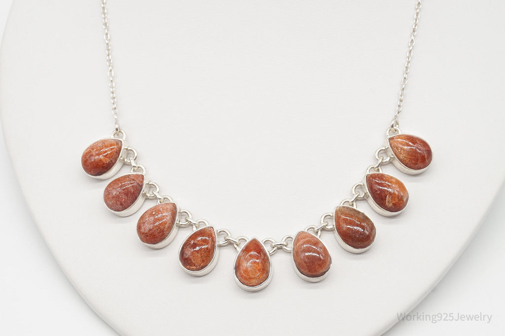 Vintage Designer TGGC Sunstone Sterling Silver Necklace | Jewelry > Necklaces > Pendants | Wiccan Center