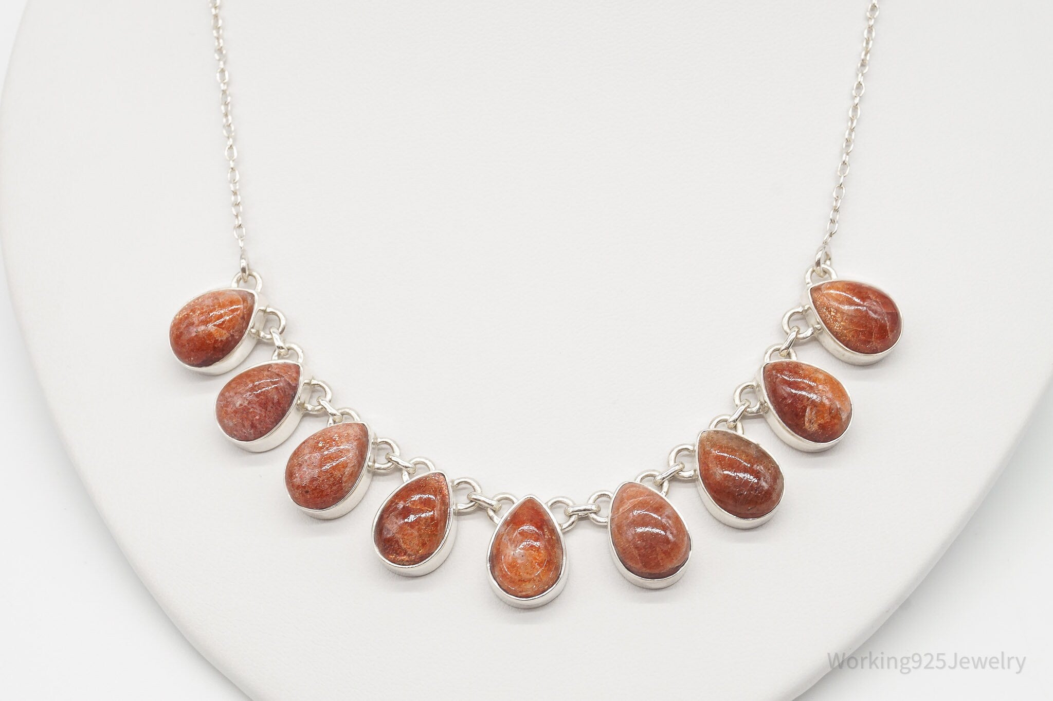 Vintage Designer TGGC Sunstone Sterling Silver Necklace | Jewelry > Necklaces > Pendants | Wiccan Center