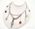 Vintage Multi Gemstone Bead Sterling Silver Necklace | Jewelry > Necklaces > Pendants | Wiccan Center