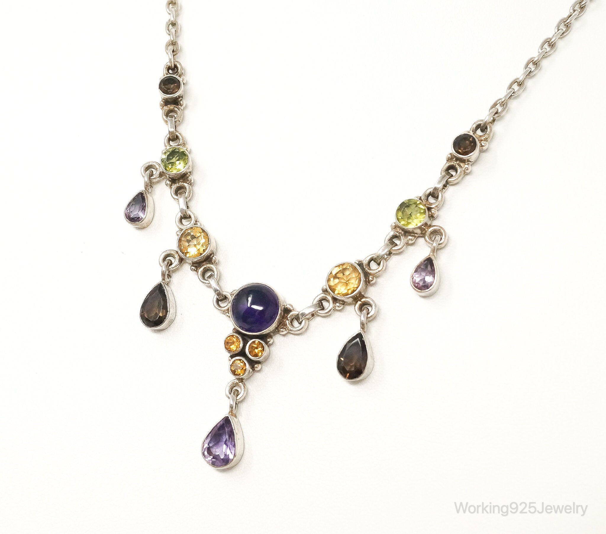 Vintage Designer Nicky Butler Multi Gem Sterling Silver Necklace | Jewelry > Necklaces > Pendants | Wiccan Center