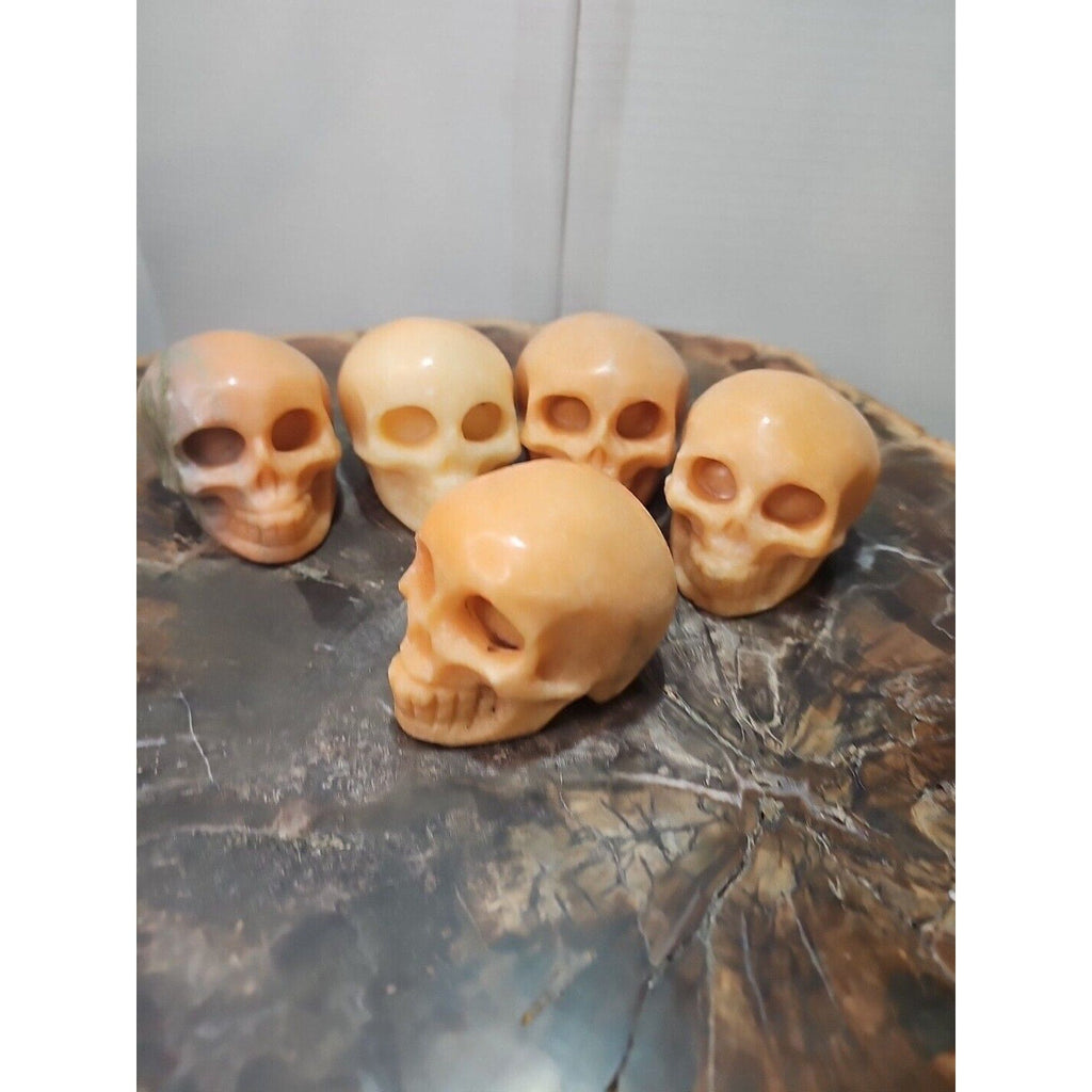 Natural Sunstone Quartz Crystal Skull Carving — Brazil | CrystalCloud Company | Crystal Carvings & Skulls | Wiccan Center
