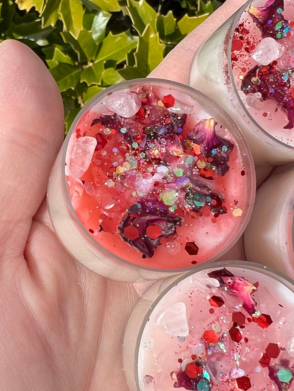 Aphrodite Love Spell Tea Lights: Rose Quartz Vegan Altar Candles | | Wiccan Center