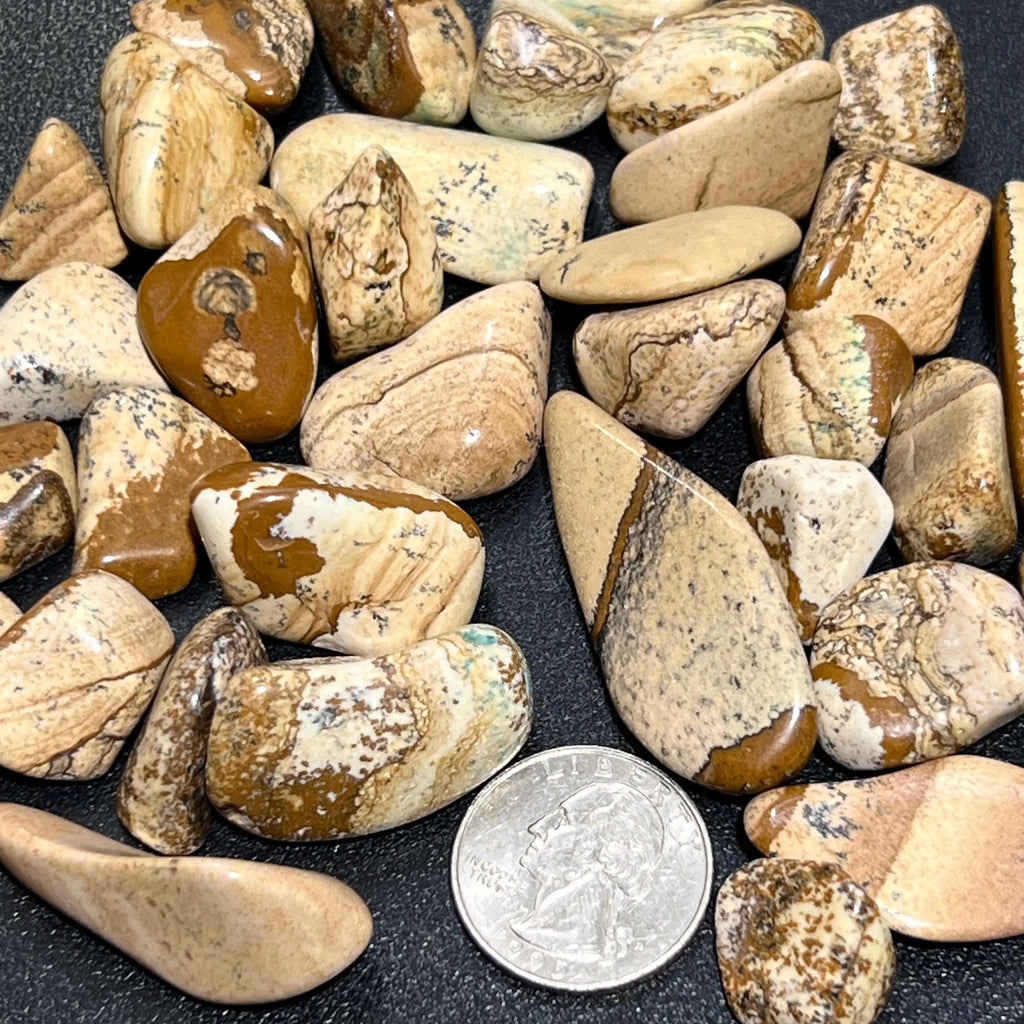 Picture Jasper Tumbled Stones (By The Piece Or Pound) Wholesale | Home & Living > Home Decor > Home Accents > Rocks & Geodes | Wiccan Center