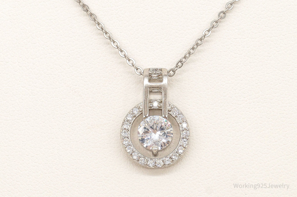 Designer Ryze Cubic Zirconia Sterling Silver Necklace | Jewelry > Necklaces > Pendants | Wiccan Center