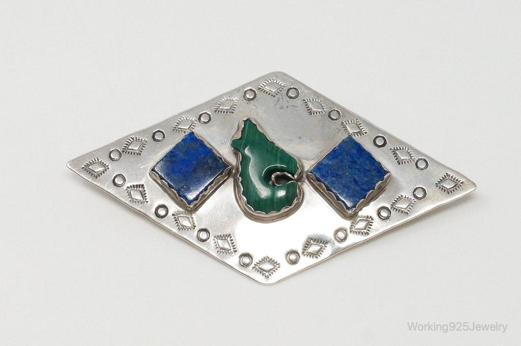 Large VTG Native American Wilbur Wauneka Bear Sterling Silver Pendant Pin | Jewelry > Necklaces > Pendants | Wiccan Center