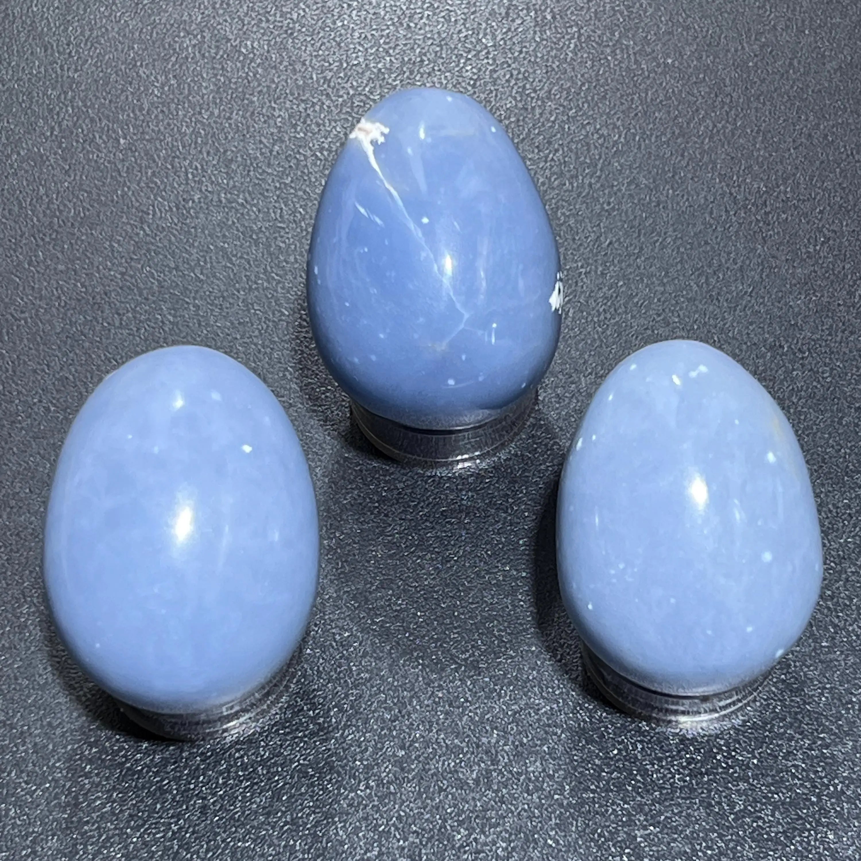 Blue Angelite Crystal Egg Carving Wholesale | Home & Living > Home Decor > Home Accents > Rocks & Geodes | Wiccan Center
