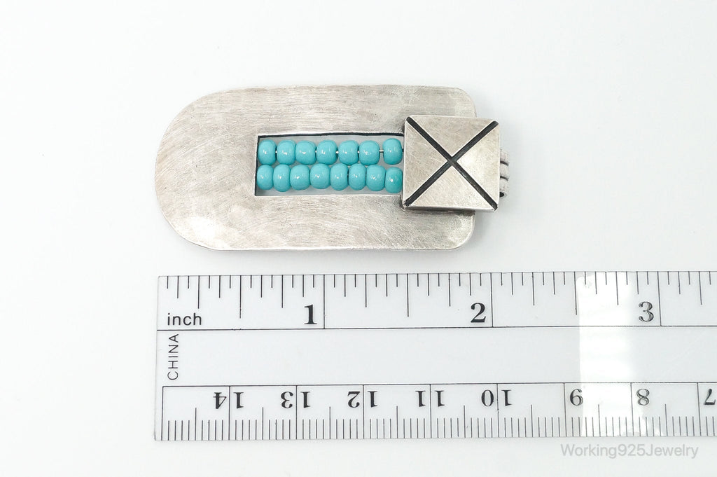 Vintage Native American Unsigned Turquoise Sterling Silver Necklace Pendant | Jewelry > Necklaces > Pendants | Wiccan Center