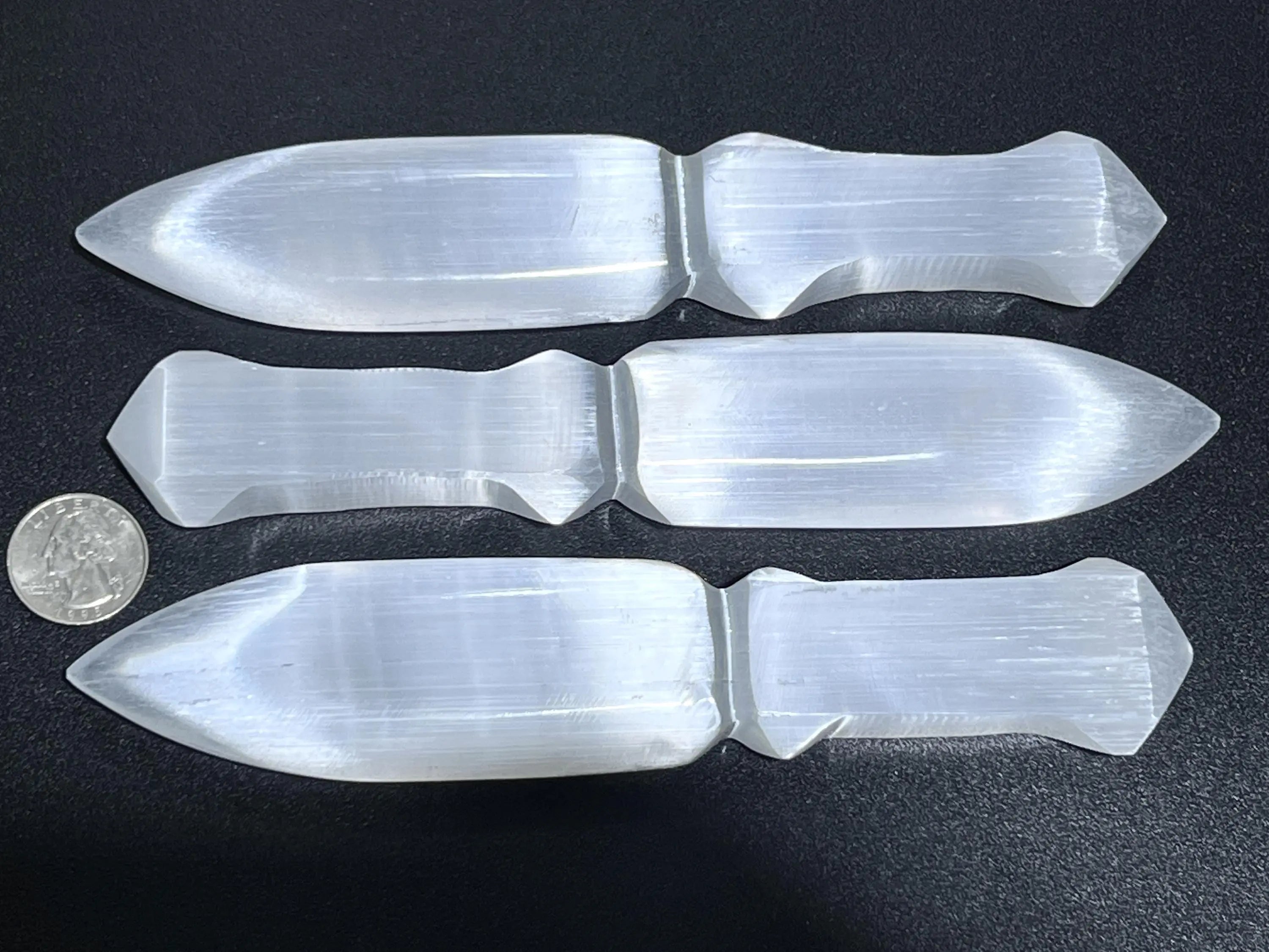 Selenite Crystal Point Decorative Knife Sword Dagger Wand Carving Wholesale | Home & Living > Spirituality & Religion > Reiki & Chakras | Wiccan Center