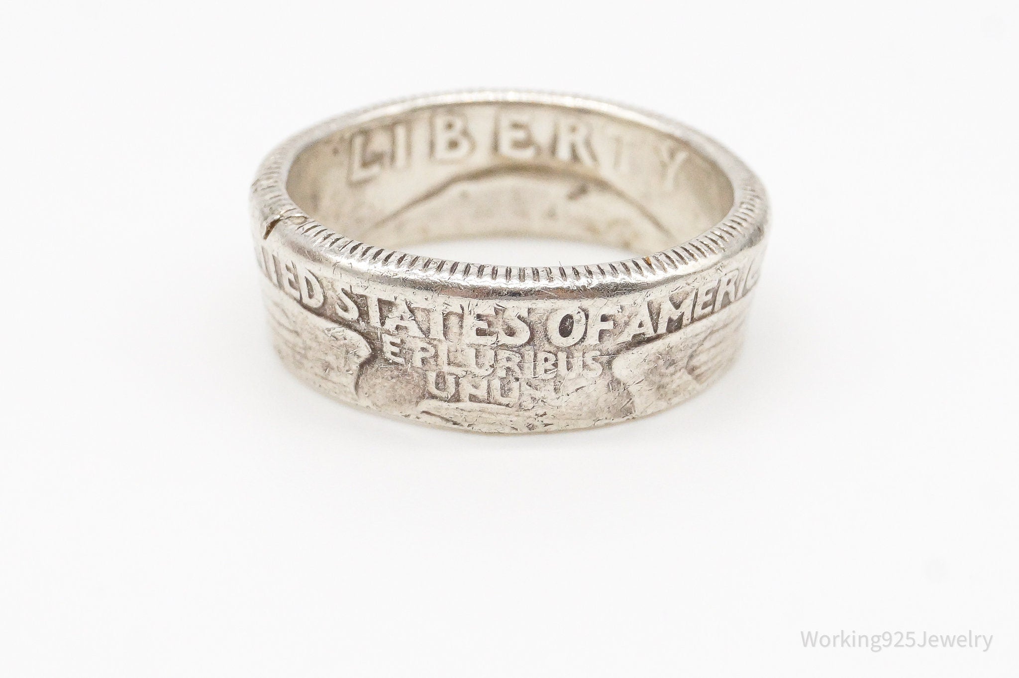 Vintage 1964 Liberty Quarter Dollar Silver Ring - Size 7 | Jewelry > Rings | Wiccan Center