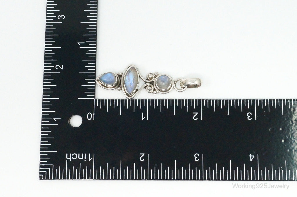 Large Vintage Moonstone Sterling Silver Necklace Pendant | Jewelry > Necklaces > Pendants | Wiccan Center