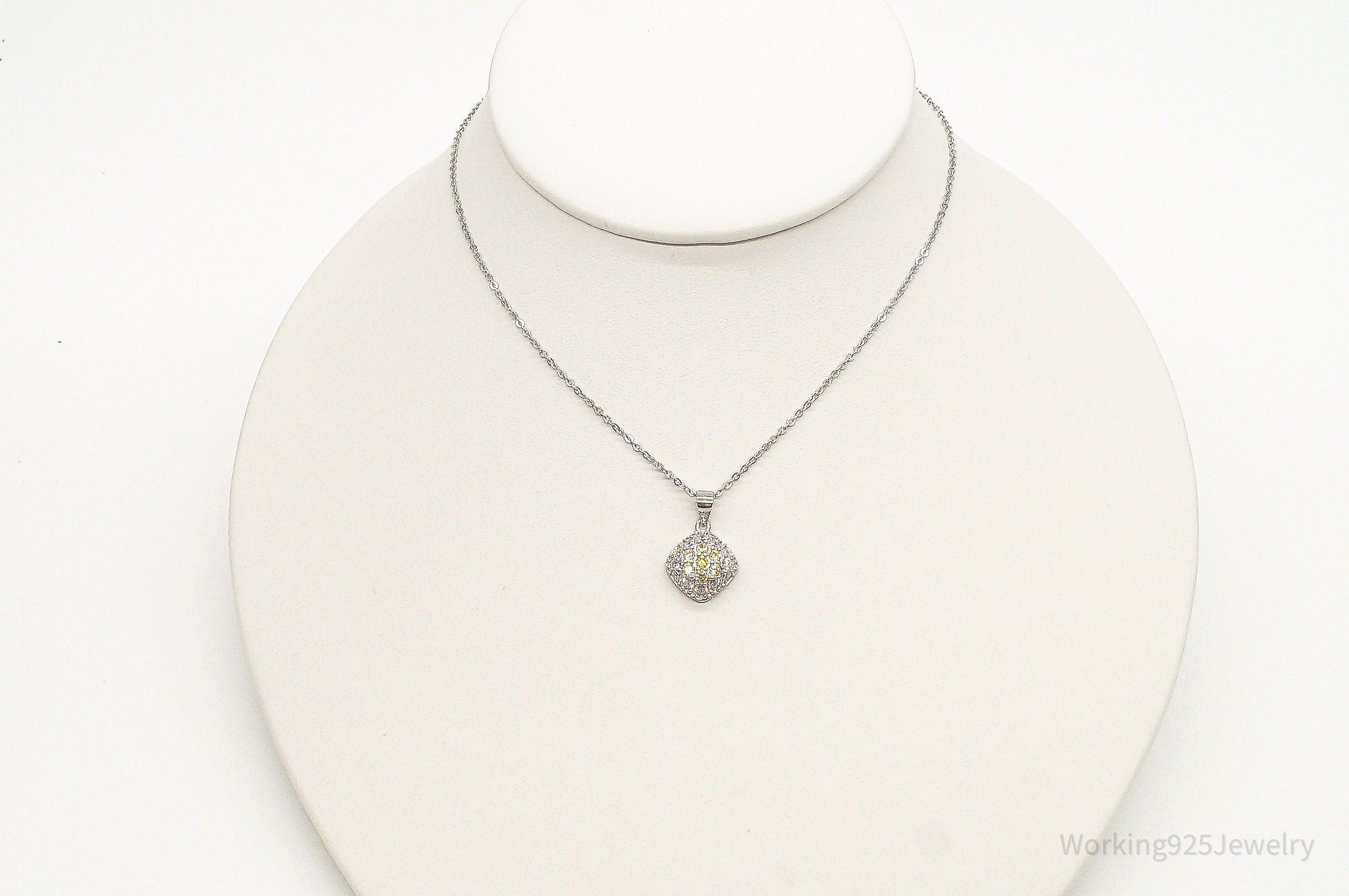Designer Ryze Cubic Zirconia Sterling Silver Necklace | Jewelry > Necklaces > Pendants | Wiccan Center
