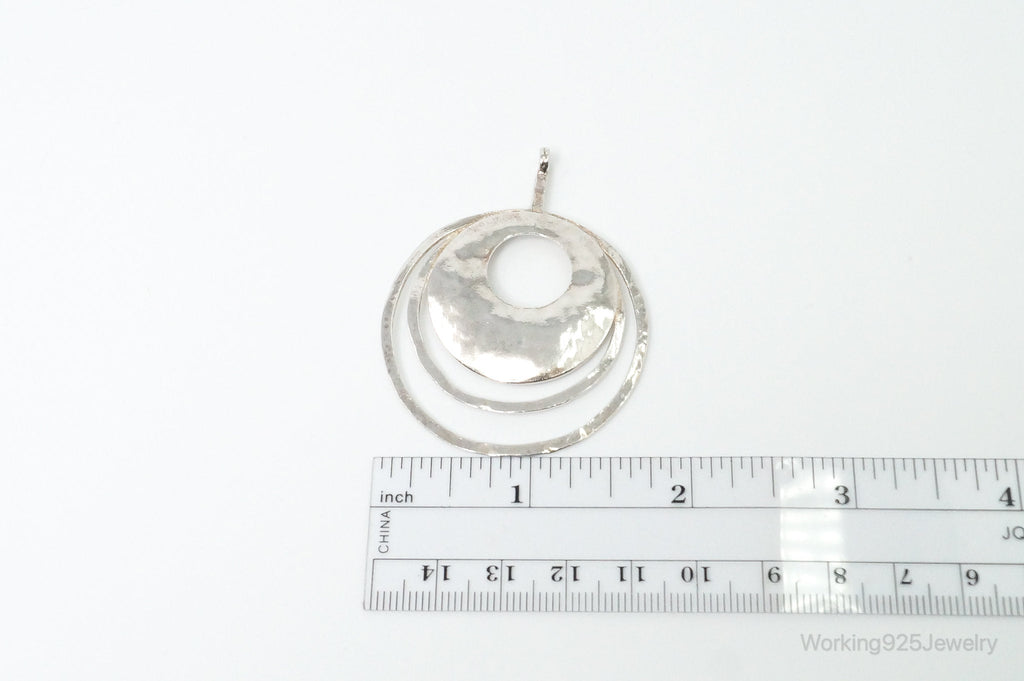 Retired Silpada Hammered Rings Sterling Silver Necklace Pendant | Jewelry > Necklaces > Pendants | Wiccan Center