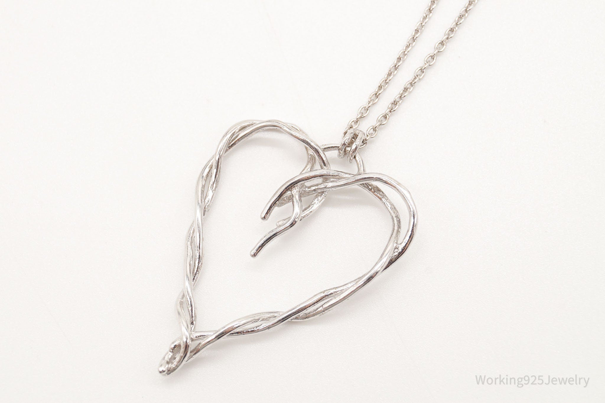 DesignerDean Harris Twisted Heart Sterling Silver Necklace | Jewelry > Necklaces > Pendants | Wiccan Center