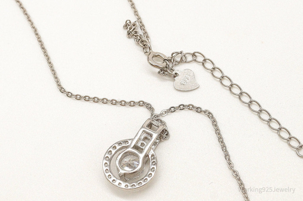 Designer Ryze Cubic Zirconia Sterling Silver Necklace | Jewelry > Necklaces > Pendants | Wiccan Center
