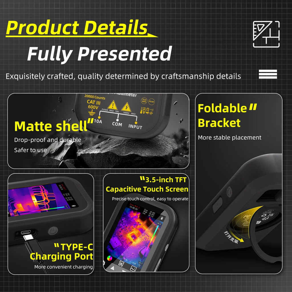 BSIDE SH6 Thermal Imager Digital Multimeter | Thermal Imaging Multimeter | Wiccan Center