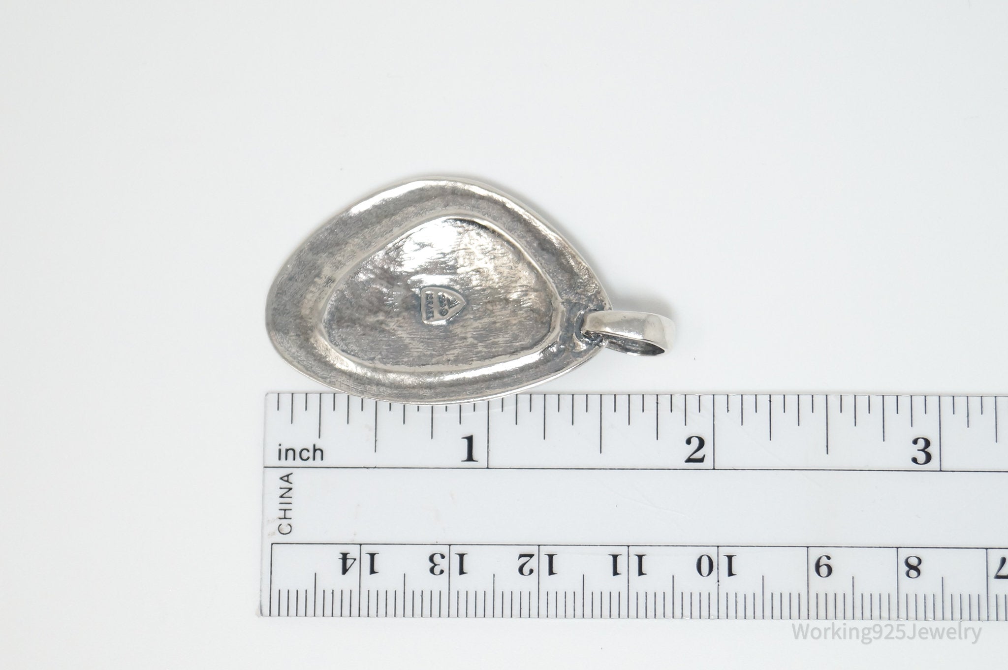 Large Retired Silpada Hammered Sterling Silver Necklace Pendant | Jewelry > Necklaces > Pendants | Wiccan Center