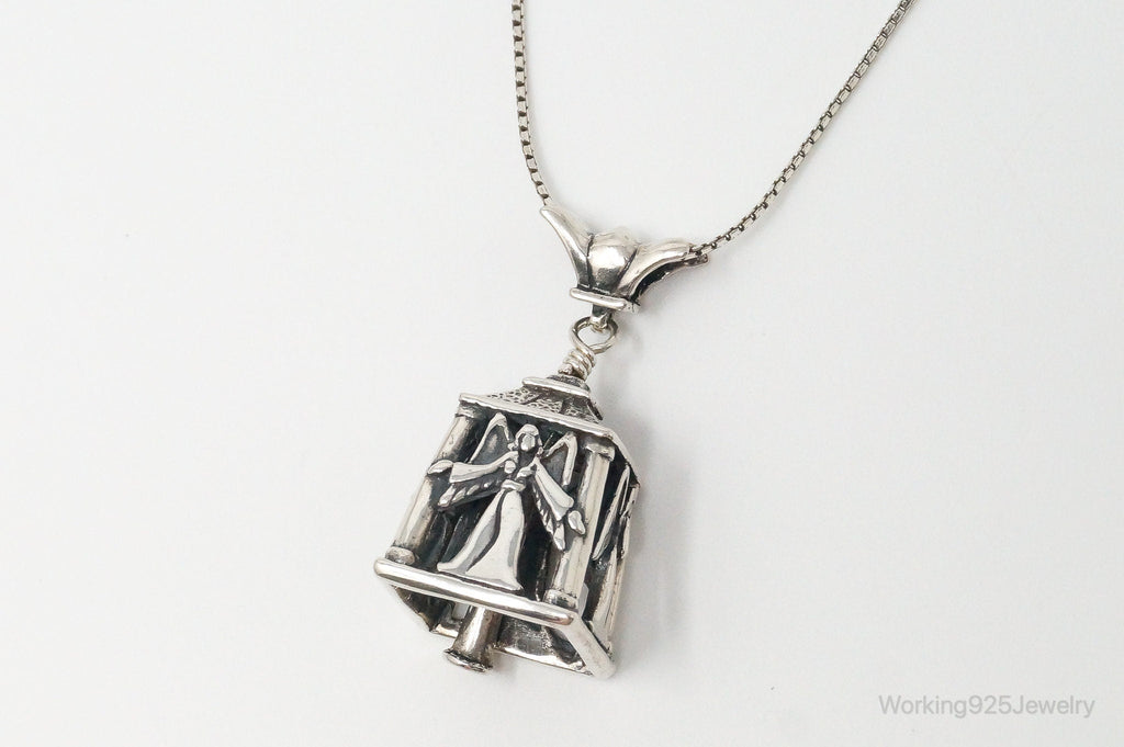 Four Sided Angel Bell Sterling Silver Necklace | Jewelry > Necklaces > Pendants | Wiccan Center