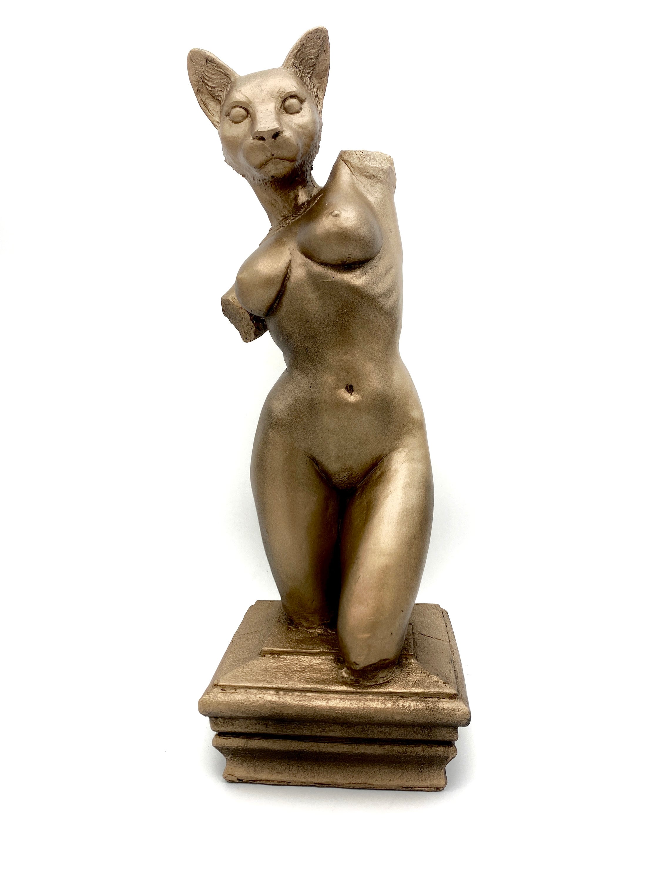 Bast Statue | Mythological Deities Figurine | Myths and Legends Bastet Statue | Egyptian Altar Statue for Gothic and Witchy Home Decor