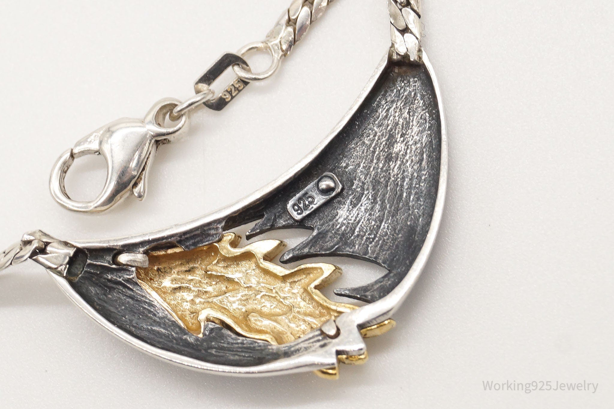 Vintage Gold Vermeil Sterling Silver Necklace 15" | Jewelry > Necklaces > Pendants | Wiccan Center