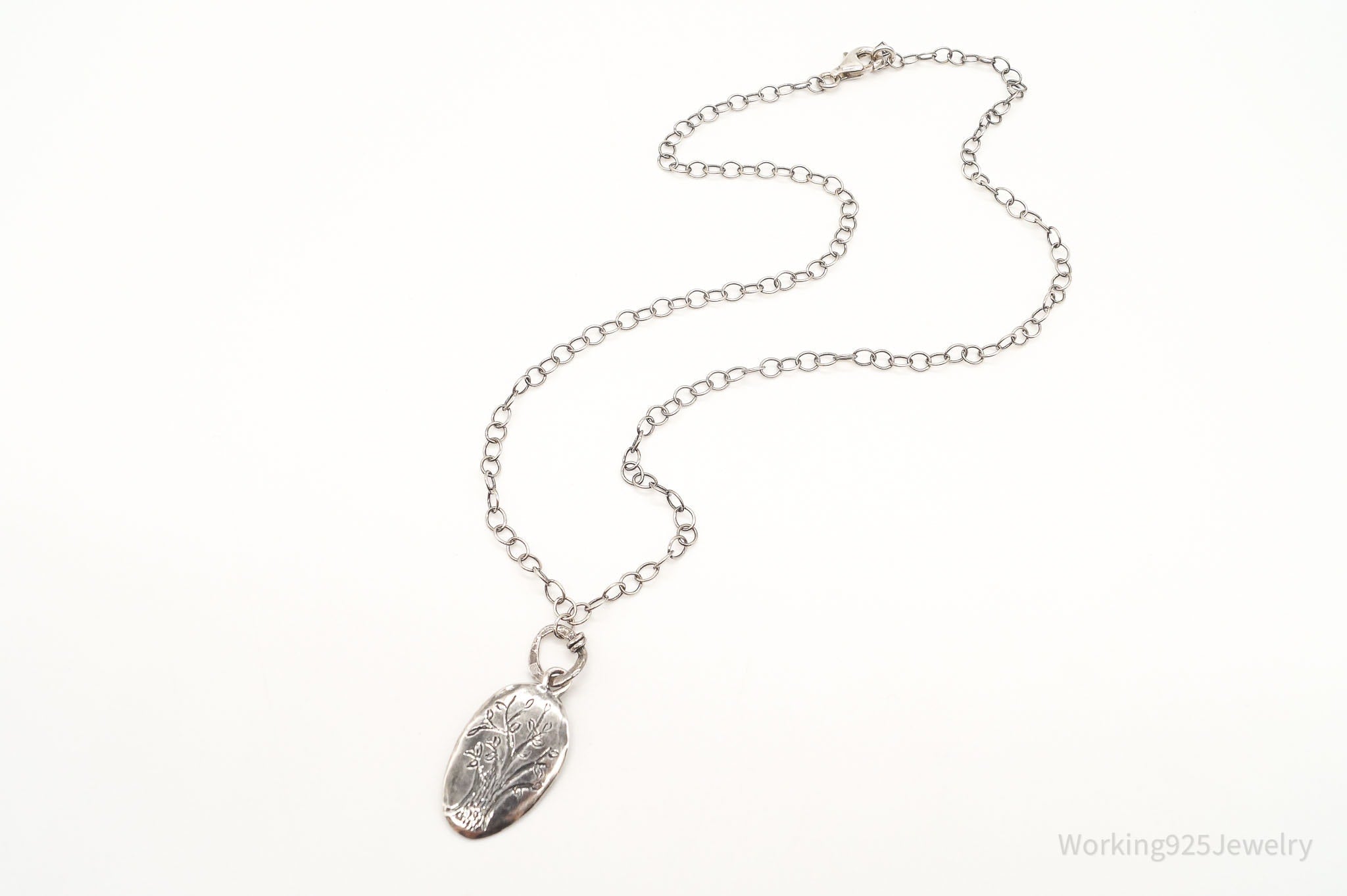 Vintage Designer Silpada Retired Family Tree Sterling Silver Necklace - 18" | Jewelry > Necklaces > Pendants | Wiccan Center