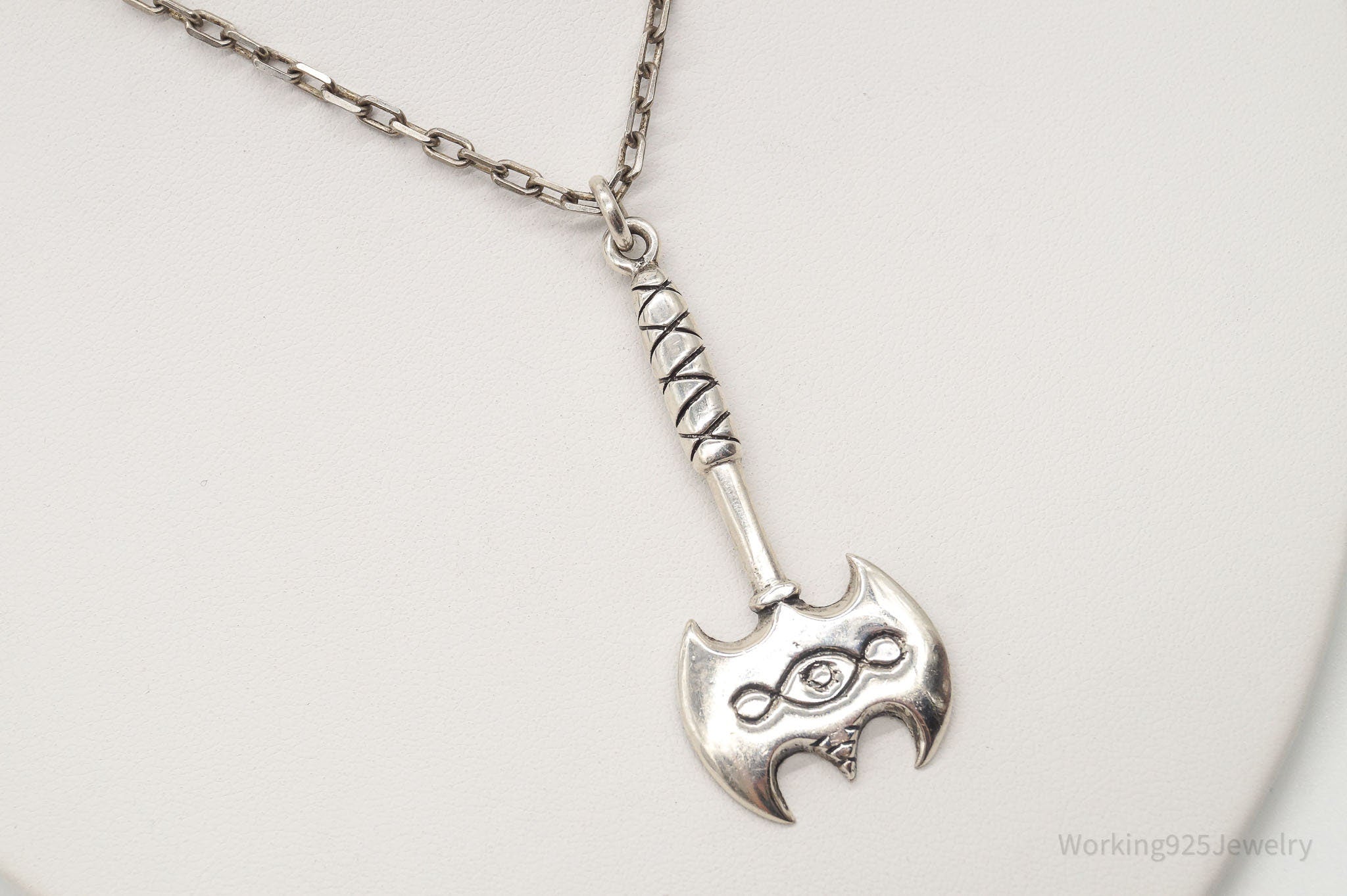 Vintage Large Battle Axe Sterling Silver Necklace | Jewelry > Necklaces > Pendants | Wiccan Center